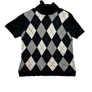 VTG Talbots Women's Silk Cashmere Blend Sweater Size M Stretchy Soft Turtleneck